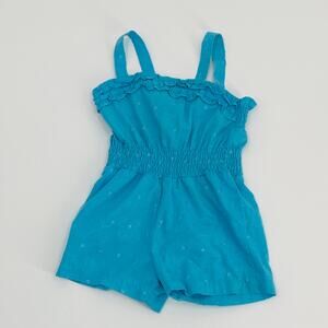 Kidget 3T Blue Ruffle Romper - Cute & Comfy